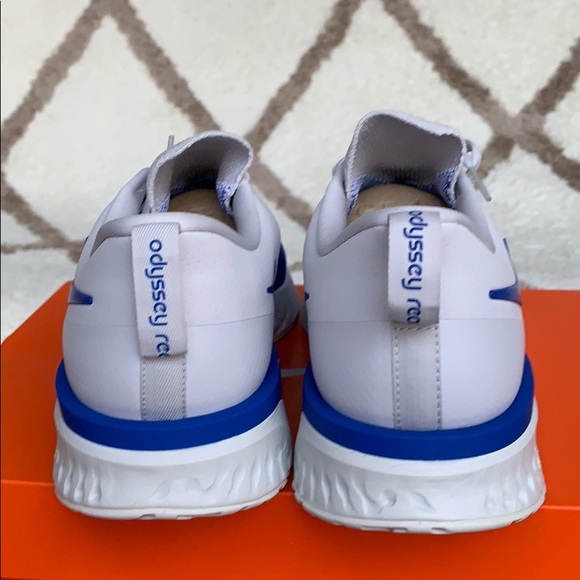 •NIKE ODYSSEY REACT 2 FLYKNIT VAST GREY/GAME ROYAL - Picture 8 of 16